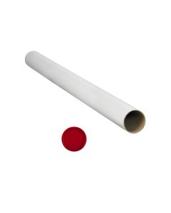 White Postal Mailing Cardboard Tubes 60mm x 450mm -50 pack