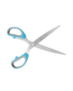 12x Blue Soft Grip 21cm Scissors 2.5mm Blade