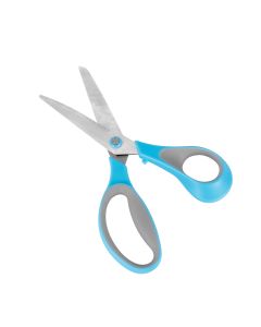 12x Blue Soft Grip 18cm Scissors 1.8mm Blade