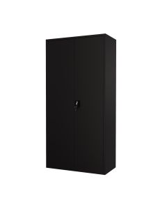 Black Steel Storage Cupboard Lockable Cabinet 1850x905x460mm