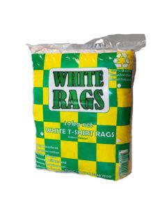 Pure White T-Shirt Rags 10KG Bags