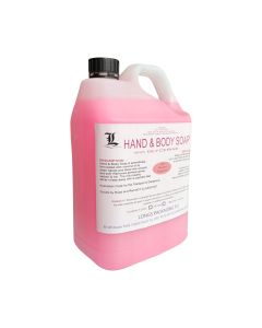Hand & Body Soap Liquid with Glycerine 5 Litre Pink