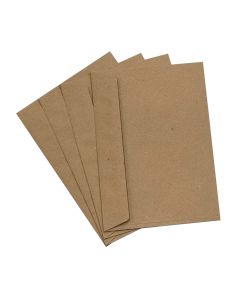 250pcs C4 Lick & Stick Brown ECO Recycled Envelopes 90GSM