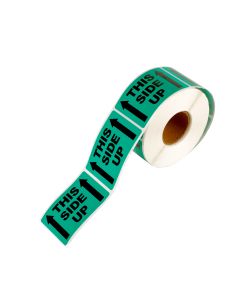 12Rolls THIS SIDE UP Label 50.8×76.2mm Green 6600Labels