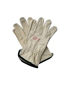 Beige Riggers Leather Work Gloves Size Large