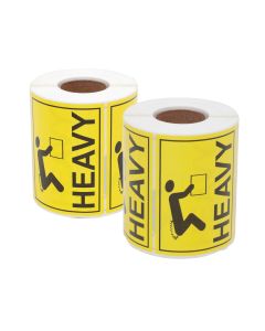 12Rolls HEAVY Label 100x75mm Yellow 6000Labels