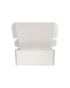 100pcs Full White 225 x 95 x 65mm Diecut Flat Mailing Box