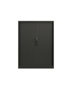 Steel Tambour Storage Box Black Cupboard 1200x900x473mm