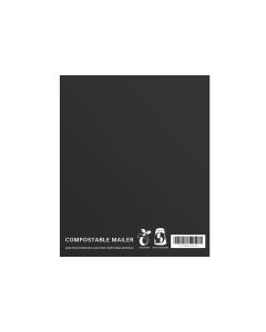 200pcs Black Compostable Satchels 600x650mm 75Mic