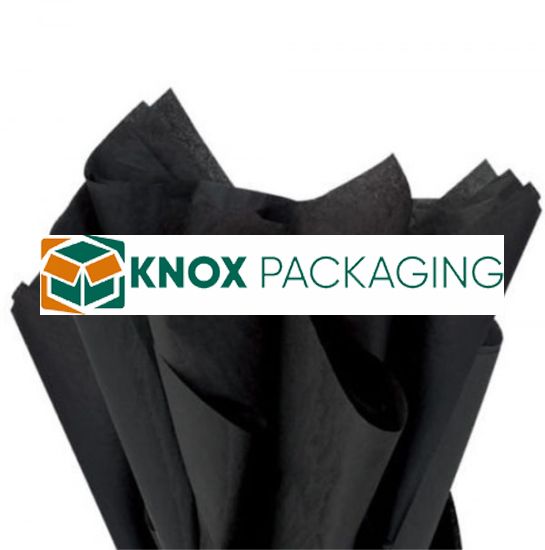 500 Sheets Acid Free Tissue Paper 500x750mm 17gsm Black