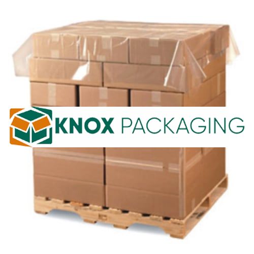 LDPE Clear Pallet Cap Perforated 1680mm x 1680mm 17um 250 Sheets